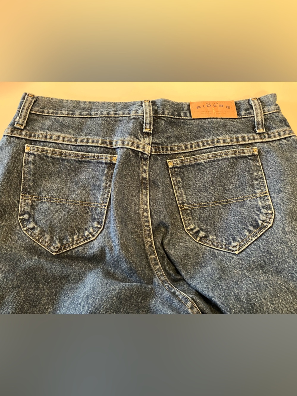Lee Rider Jeans Medium Wash Straight Leg high rise women’s size 12L - Picture 4 of 6